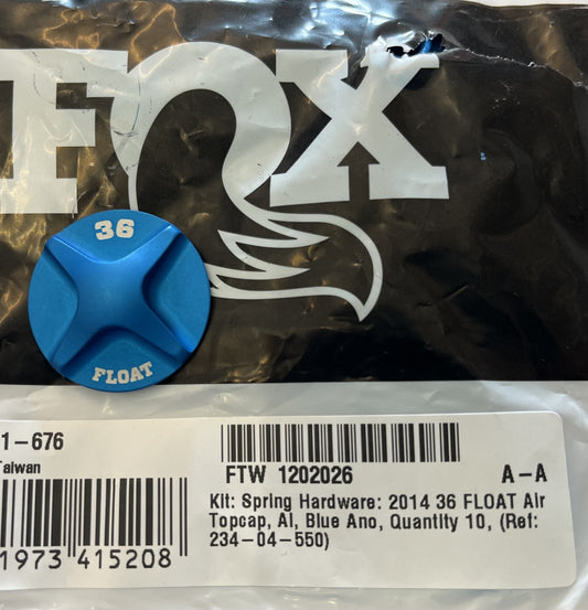 Fox Fork 36 Float Air Dust Cap Cover Blue (single)