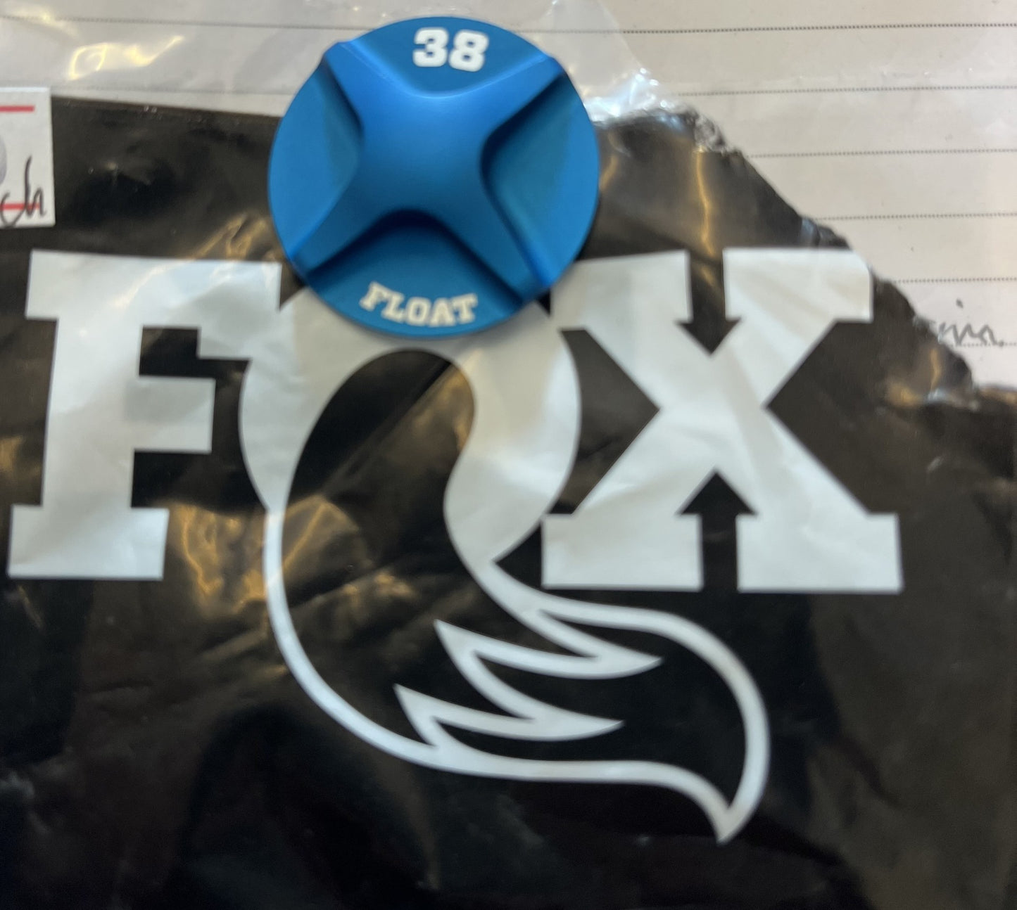 Fox Fork 38 Float Air Dust Cap Cover Blue (single)