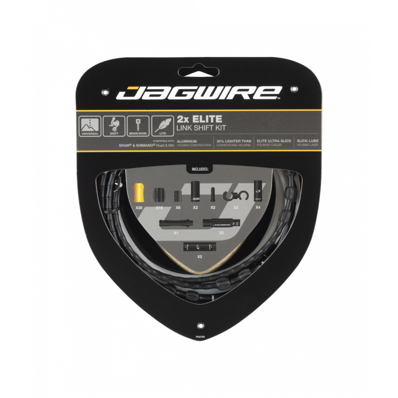 Jagwire Elite Link Shift Kit 2x Black Colour