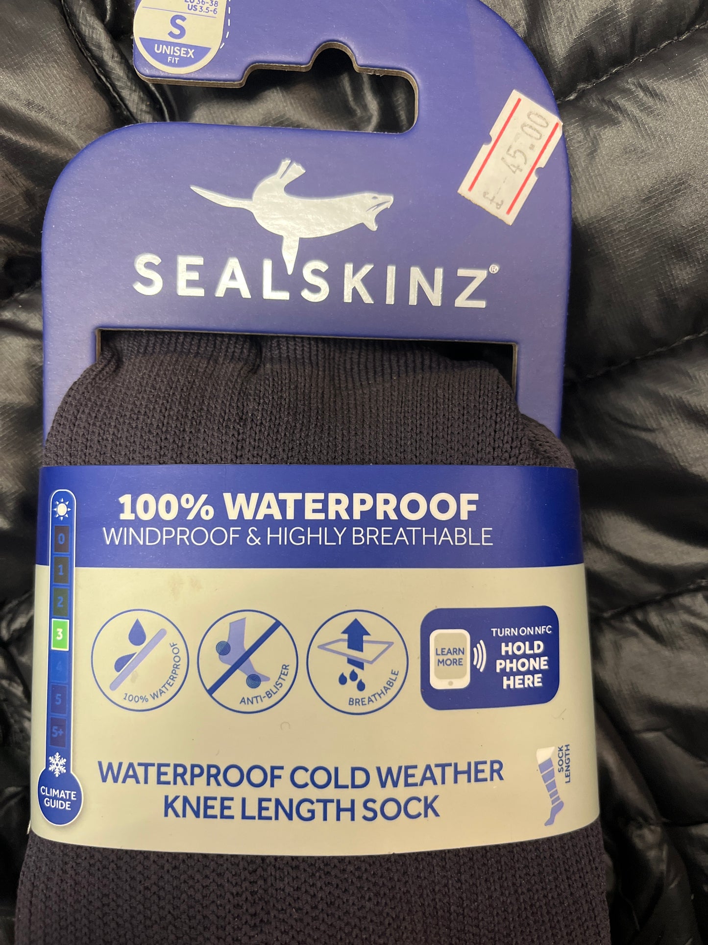 Sealskinz Waterproof Cold Weather Knee Length Sock S