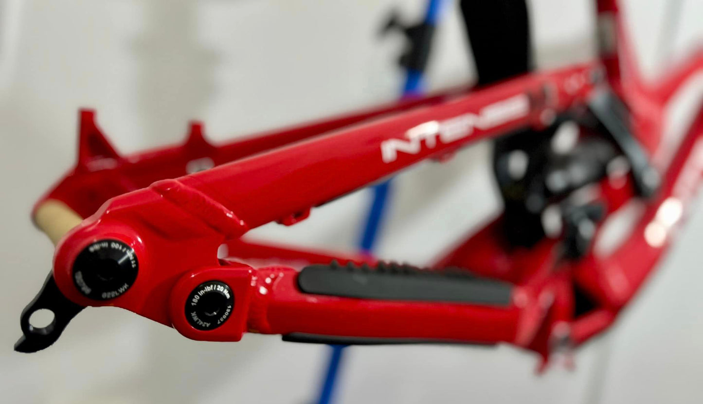 Intense M1 Downhill Frame Red Medium with Invisiframe fitted