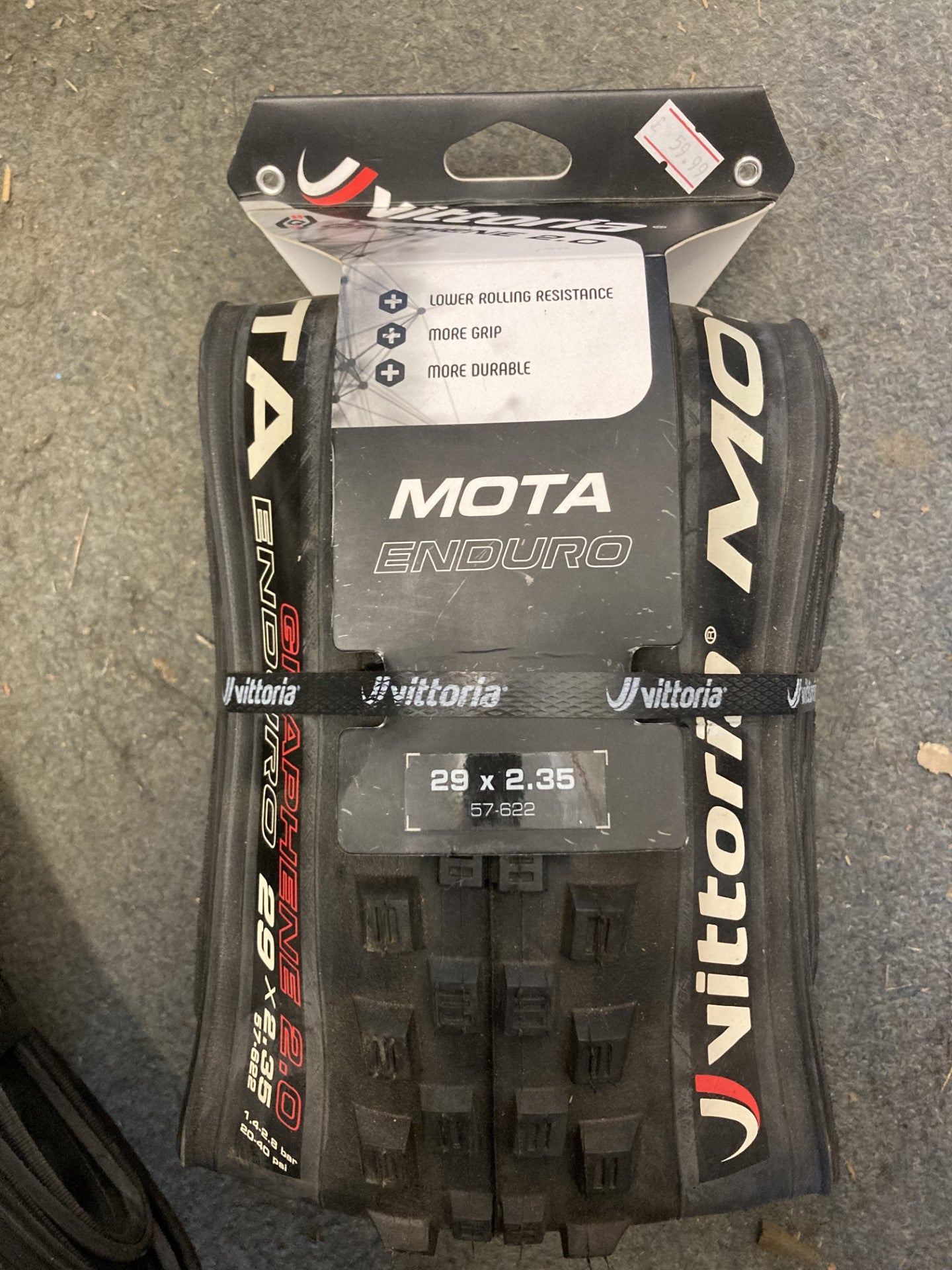 Vittoria Mota 29X2.35 Enduro 2-Fold Full Black 4C G2.0 Black Tyre