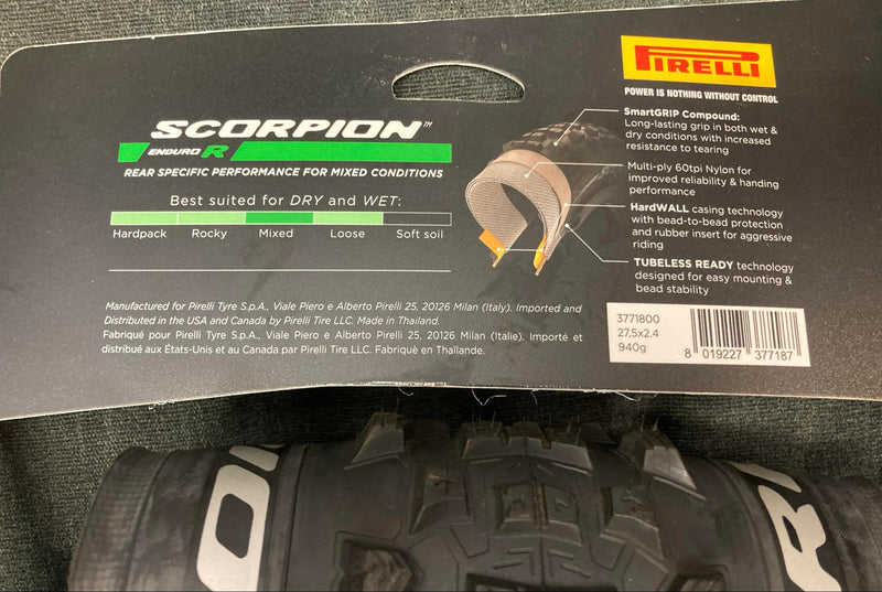 Pirelli Scorpion Tyre MTB Rear Enduro 27.5 x 2.4