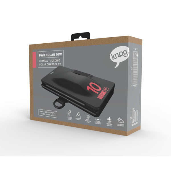 Knog PWR Solar 10W Panel Charge on the go! Charger panel